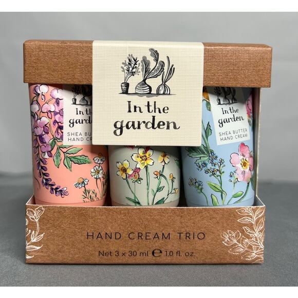 Heathcote & Ivory In‎ the Garden Trio Hand Cream-NIB - Picture 1 of 3